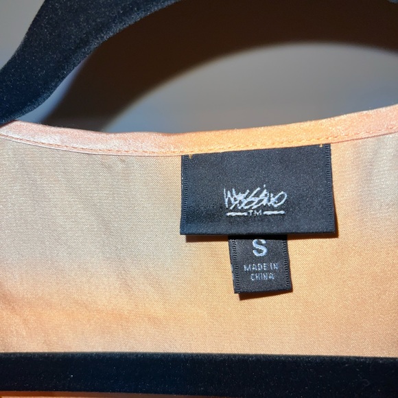 Satin Blouse with Peplum and drawstrings by Target Brand Mossimo size small - Picture 4 of 4